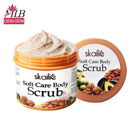shea butter walnut shell body scrub coconut