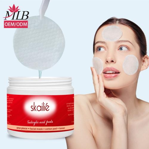 Almofadas de ácido salicílico 1,5% para acne
