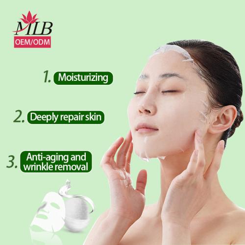 Folha de máscara facial de abacate