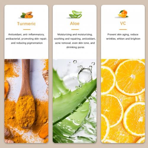 Creme facial iluminador de cúrcuma