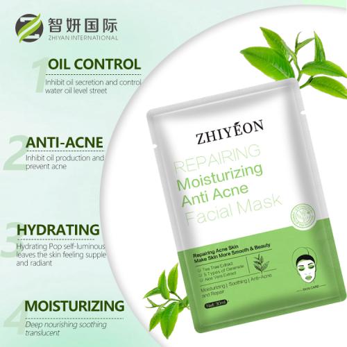 reparando máscara facial anti acne hidratante