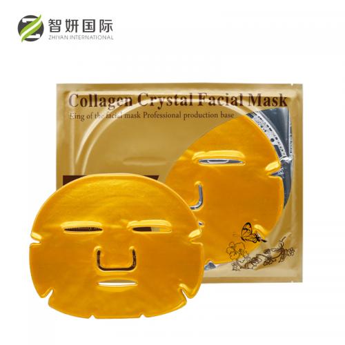 Máscara facial de cristal de colágeno de ouro
